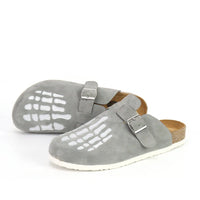 Birkenstock Unisex Leather Boston Clogs with Skeleton Design