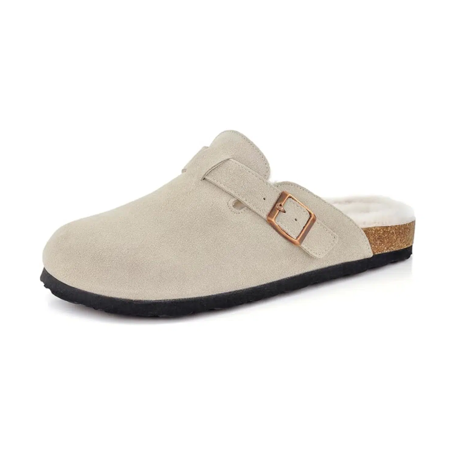 Birkenstock Boston Sheepskin & Suede Leather Unisex Clogs