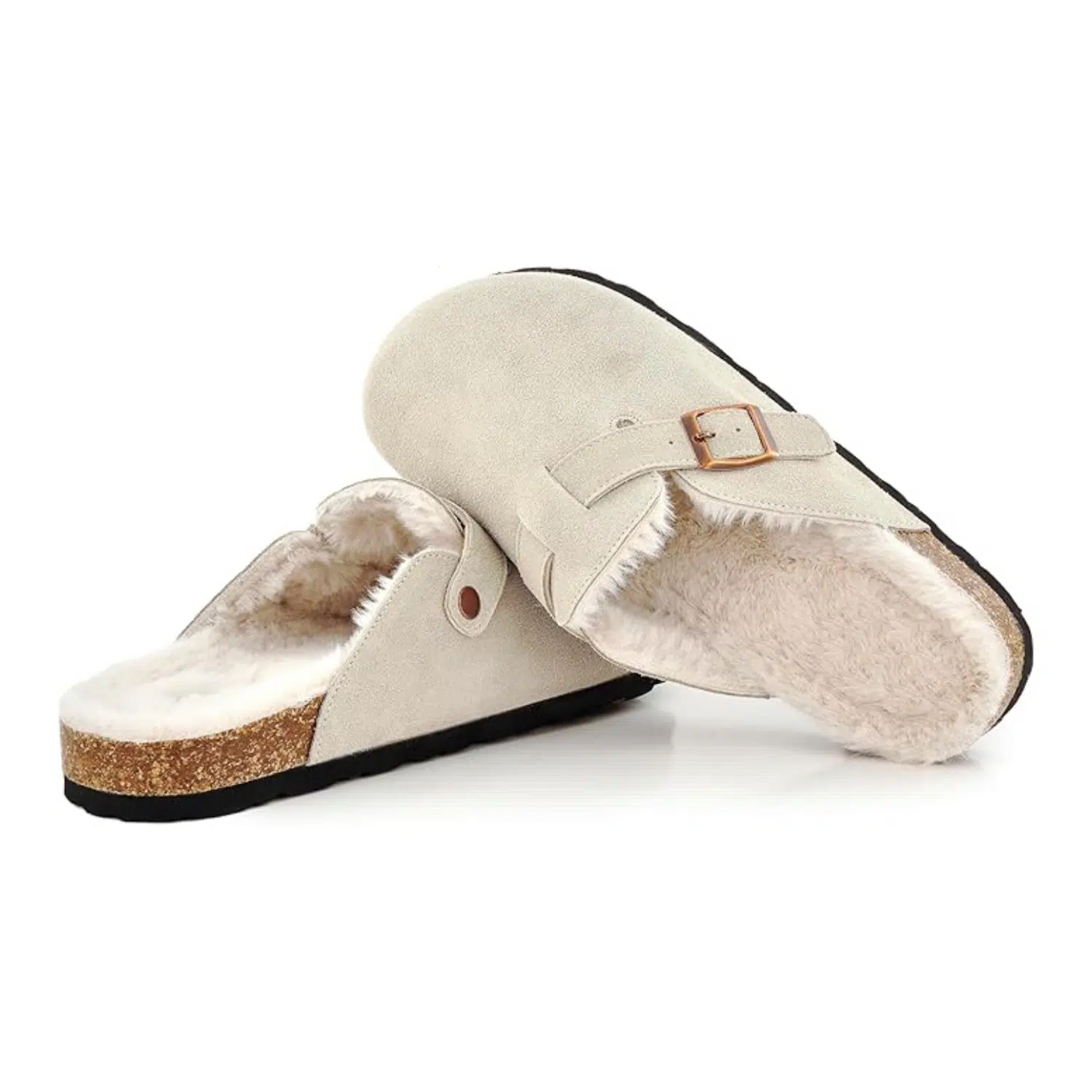 Birkenstock Boston Sheepskin & Suede Leather Unisex Clogs